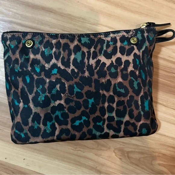 Coach Leopard Print Clutch - Brown and Black - Picture 2 of 5